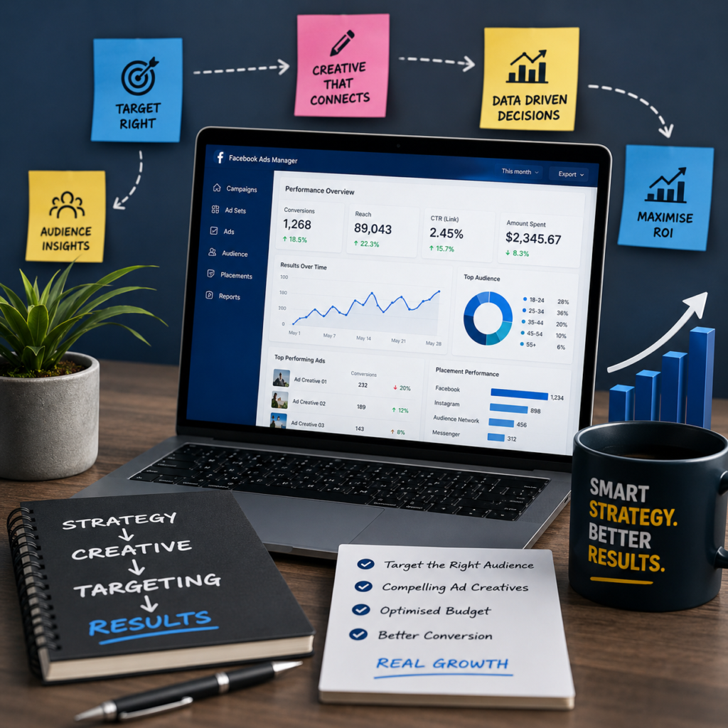 Facebook Ads campaign management and data-driven digital marketing strategy